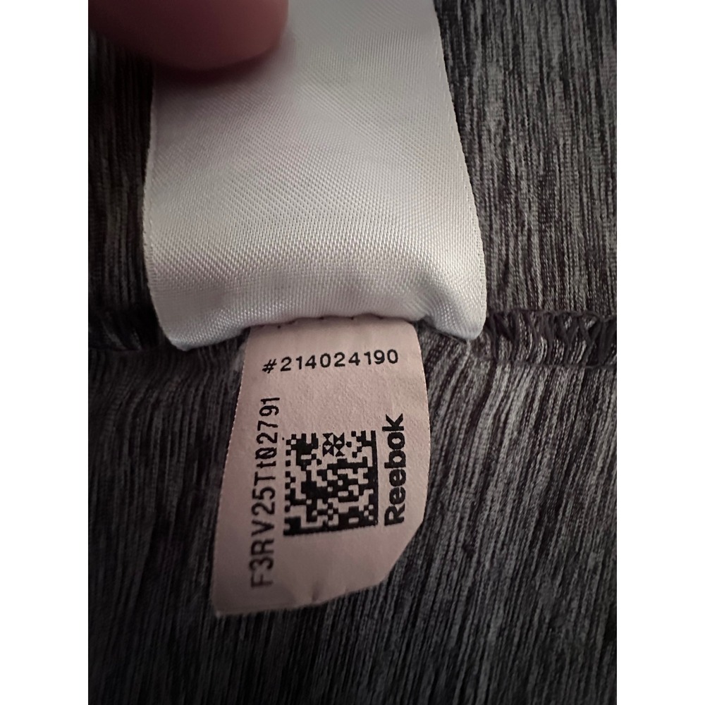 Reebok Womens Gray Space Dye Open Front Hooded Cardigan Size Medium Activewear - Picture 13 of 13